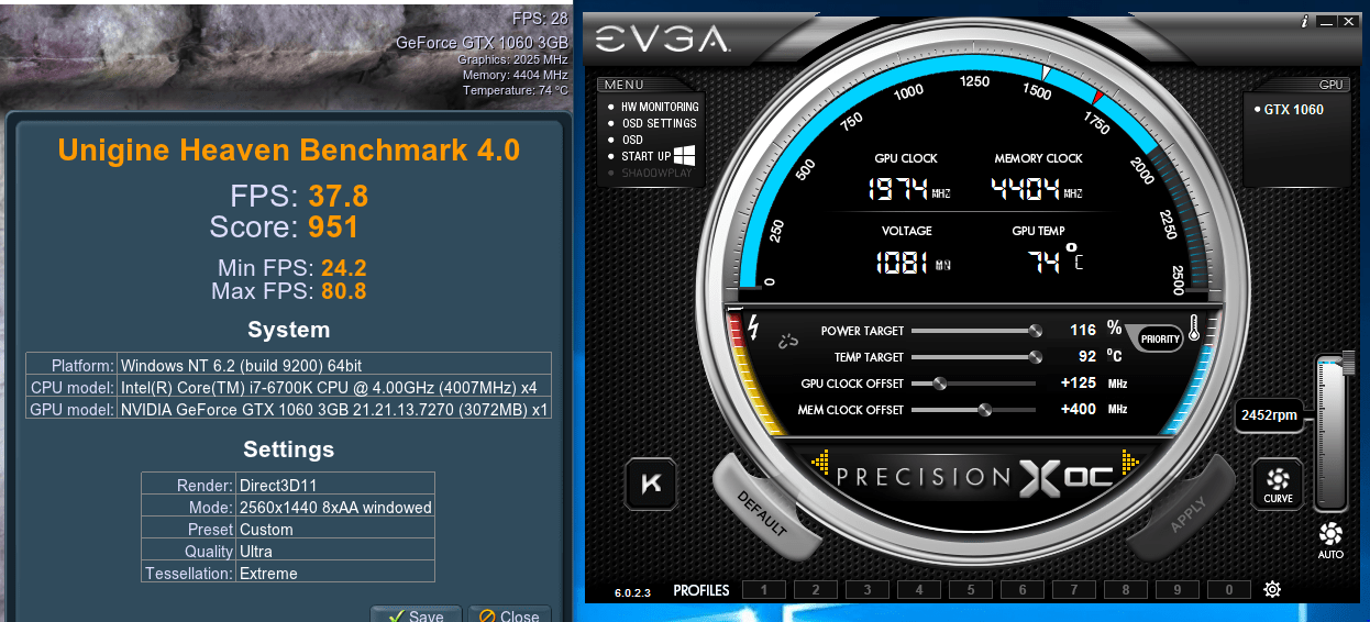 Разгон gtx. 1060 3gb Макс разгон. EVGA Precision.