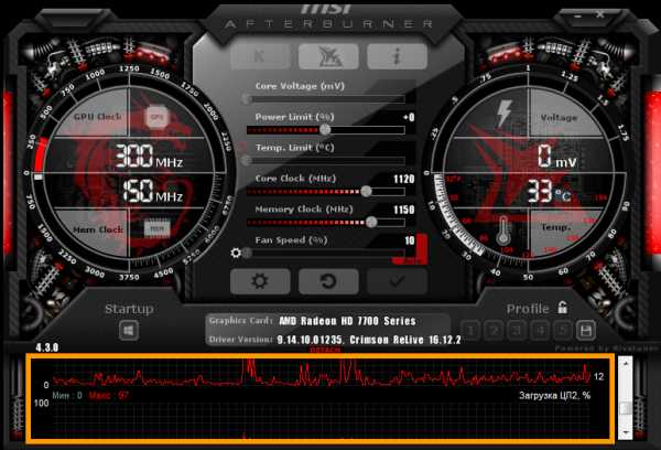 Msi afterburner мониторинг. Адреналин разгон видеокарты меню.